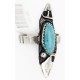 Rare 925 Sterling Silver Handmade Certified Authentic Navajo Natural Turquoise Native American Ring 12646 Rare 925 Sterling Silver Handmade Certified Authentic Navajo Natural Turquoise Native American Ring 12646
