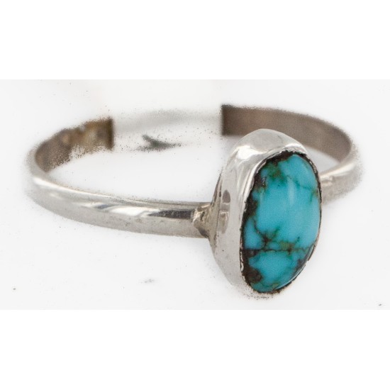 Rare 925 Sterling Silver Handmade Certified Authentic Navajo Navajo Native American Ring  16803-00000