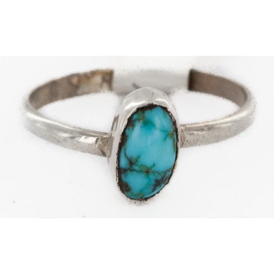 Rare 925 Sterling Silver Handmade Certified Authentic Navajo Navajo Native American Ring  16803-00000