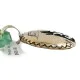 Wolf 12kt Gold Filled and .925 Sterling Silver Handmade Natural Turquoise Jade Native American Necklace 24420-4-10225