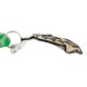 Certified Authentic 12kt Gold Filled and .925 Sterling Silver Handmade Gecko Natural Turquoise Quartz Native American Necklace  24422-2-15781