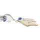 Certified Authentic 12kt Gold Filled and .925 Sterling Silver Handmade Bear Natural Turquoise Lapis Native American Necklace 24398-15974-8
