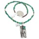 Certified Authentic .925 Sterling Silver Handmade Storyteller Natural Turquoise Native American Necklace 24424-3-790102