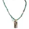 12kt Gold Filled .925 Sterling Silver Handmade Storyteller Natural Turquoise Spiny Oyster Native American Necklace NB151030033836