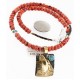 Certified Authentic 12kt Gold Filled and .925 Sterling Silver Handmade Wolf Natural Turquoise Coral Native American Necklace 24324-4-25276 Certified Authentic 12kt Gold Filled and .925 Sterling Silver Handmade Wolf Natural Turquoise Coral Native American Necklace 24324-4-25276