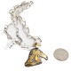 Certified Authentic 12kt Gold Filled and .925 Sterling Silver Horse Handmade Handmade Native American Pendant and Handmade Chain 24346-7-10310 Certified Authentic 12kt Gold Filled and .925 Sterling Silver Horse Handmade Handmade Native American Pendant and Handmade Chain 24346-7-10310