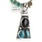 .925 Sterling Silver Handmade Natural Turquoise Black Onyx Native American Necklace 24422-4-16070 .925 Sterling Silver Handmade Natural Turquoise Black Onyx Native American Necklace 24422-4-16070