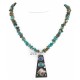 Certified Authentic .925 Sterling Silver Handmade Natural Turquoise Lapis Native American Necklace 24422-8-16070 Certified Authentic .925 Sterling Silver Handmade Natural Turquoise Lapis Native American Necklace 24422-8-16070