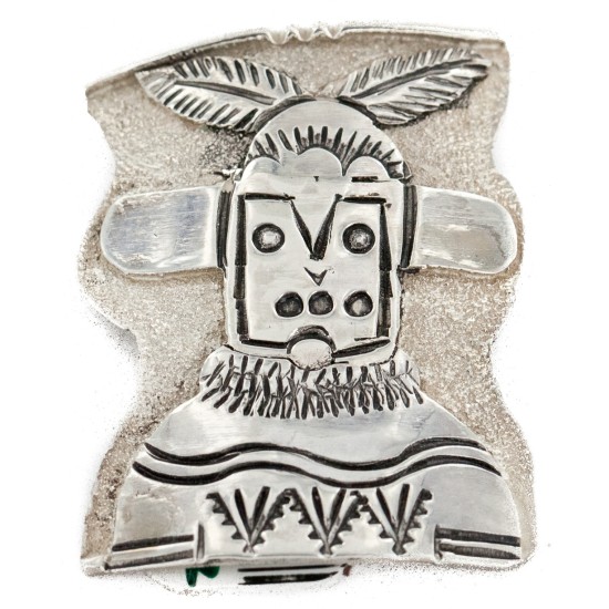 Certified Authentic Navajo .925 Sterling Silver Native American Pin Pendant  24422-7