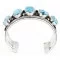 Collectable Handmade Navajo .925 Sterling Silver Turquoise Native American Bracelet 12353-1