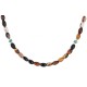 Certified Authentic Navajo .925 Sterling Silver Natural Turquoise and Agate Native American Necklace 16076-4