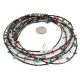 Certified Authentic 5 Strand Navajo .925 Sterling Silver Turquoise and Coral Native American Necklace 16082
