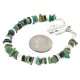 Navajo .925 Sterling Silver Natural Turquoise and Graduated Melon Shell Native American Bracelet 1246-2 Navajo .925 Sterling Silver Natural Turquoise and Graduated Melon Shell Native American Bracelet 1246-2