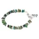 Navajo .925 Sterling Silver Natural Turquoise and Graduated Melon Shell Native American Bracelet 1246-2 Navajo .925 Sterling Silver Natural Turquoise and Graduated Melon Shell Native American Bracelet 1246-2