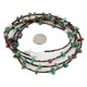 Certified Authentic 3 Strand Horse Navajo .925 Sterling Silver Natural Turquoise Jasper Jet Native American Necklace 1531