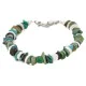 Navajo .925 Sterling Silver Natural Turquoise and Graduated Melon Shell Native American Bracelet 1246-2 Navajo .925 Sterling Silver Natural Turquoise and Graduated Melon Shell Native American Bracelet 1246-2