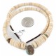 Navajo .925 Sterling Silver Certified Authentic Natural Graduated Melon Shell Turquoise Native American Necklace 16073-2