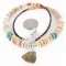 Navajo .925 Sterling Silver Natural Graduated Spiny Oyster and Turquoise Native American Necklace 16061-1 Navajo .925 Sterling Silver Natural Graduated Spiny Oyster and Turquoise Native American Necklace 16061-1