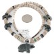 Bear Certified Authentic Navajo .925 Sterling Silver Natural Graduated Melon Shell Turquoise Jasper Native American Necklace 16049-3