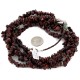 Certified Authentic 4 Strand Navajo .925 Sterling Silver Natural Jasper Native American Necklace 16007