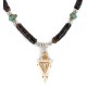 Certified Authentic Arrowhead Navajo .925 Sterling Silver Natural Heishi Turquoise Bone Native American Necklace 15917 Certified Authentic Arrowhead Navajo .925 Sterling Silver Natural Heishi Turquoise Bone Native American Necklace 15917