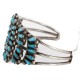 Handmade Certified Authentic Signed Petit point Navajo .925 Sterling Silver Natural Turquoise Native American Bracelet 12457