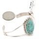 Handmade Certified Authentic Navajo .925 Sterling Silver Natural Turquoise Native American Bracelet  12791