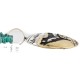 12kt Gold Filled and .925 Sterling Silver Handmade Wolf Certified Authentic Navajo Turquoise Coral Native American Necklace 24420-5-15336