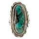 .925 Sterling Silver Handmade Certified Authentic Navajo Natural Turquoise Native American Ring 17006-1 .925 Sterling Silver Handmade Certified Authentic Navajo Natural Turquoise Native American Ring 17006-1