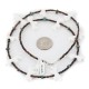 Certified Authentic Navajo .925 Sterling Silver Natural Heishi Turquoise Alabaster Native American Necklace 25216-2