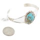 Handmade Certified Authentic Navajo .925 Sterling Silver Natural Turquoise Native American Bracelet  12648