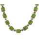 Carved Horse Fetish Certified Authentic Navajo .925 Sterling Silver Natural Jasper Gaspeite Native American Necklace 25102-2