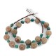 Certified Authentic Navajo .925 Sterling Silver Natural Turquoise and Jasper Native American Necklace 25102-1