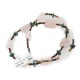Certified Authentic Navajo .925 Sterling Silver Natural Turquoise Pink Quartz Native American Necklace 750154