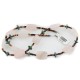 Certified Authentic Navajo .925 Sterling Silver Natural Turquoise Pink Quartz Native American Necklace 750154