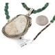 Certified Authentic Navajo .925 Sterling Silver Natural White Buffalo Turquoise Coral Native American Necklace  24458-16065-4