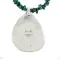 Navajo .925 Sterling Silver Natural White Buffalo Turquoise Hematite Native American Necklace 12870-16075-1