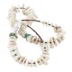 Certified Authentic Navajo .925 Sterling Silver White Howlite and Turquoise Native American Necklace 25101 Certified Authentic Navajo .925 Sterling Silver White Howlite and Turquoise Native American Necklace 25101