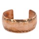 Hammered Mountain Handmade Certified Authentic Navajo Pure Copper Native American Bracelet 12868-5