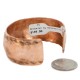 Hammered Mountain Handmade Certified Authentic Navajo Pure Copper Native American Bracelet 12868-5