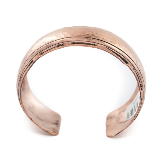 Handmade Certified Authentic Navajo Pure Copper Native American Bracelet 12868-11