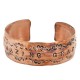 Handmade Certified Authentic Navajo Pure Copper Native American Bracelet 12868-7