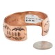 Handmade Certified Authentic Navajo Pure Copper Native American Bracelet 12868-7