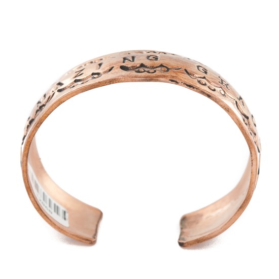 Handmade Certified Authentic Navajo Pure Copper Native American Bracelet 12868-7