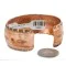 Handmade Feather Certified Authentic Navajo Pure Copper Native American Bracelet 12869-1