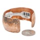 Handmade Hammered Certified Authentic Navajo Pure Copper Native American Bracelet  12868-9