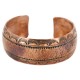 Handmade Hammered Certified Authentic Navajo Pure Copper Native American Bracelet  12869-2
