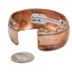 Handmade Hammered Certified Authentic Navajo Pure Copper Native American Bracelet  12869-2