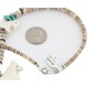 Certified Authentic Horse Navajo .925 Sterling Silver Natural Turquoise Alabaster Graduated Melon Shell Native American Necklace 750133