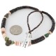 Navajo Certified Authentic .925 Sterling Silver Natural Graduated Heishi Turquoise Native American Necklace 15948-0